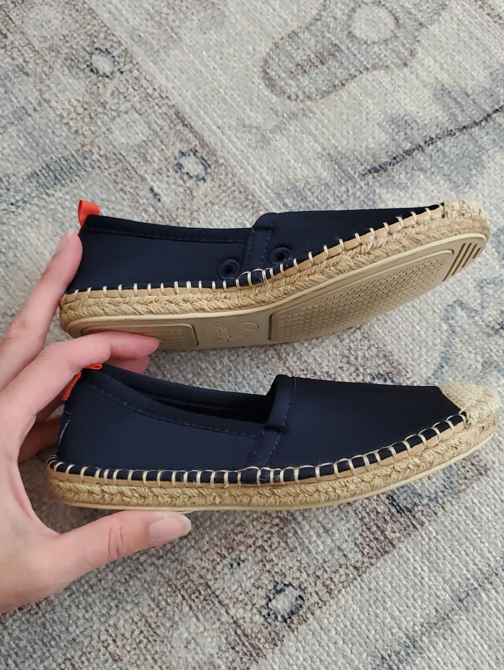 Sea Star Navy Beachwear Beachcomber Espadrille Shoes Kids Sz12